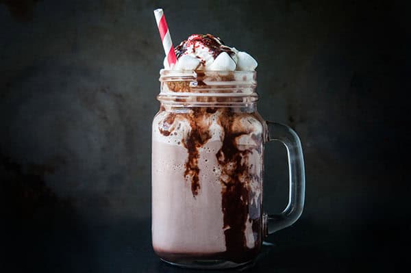 Frozen Hot Chocolate Floats