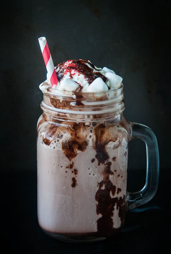 Frozen Hot Chocolate Floats