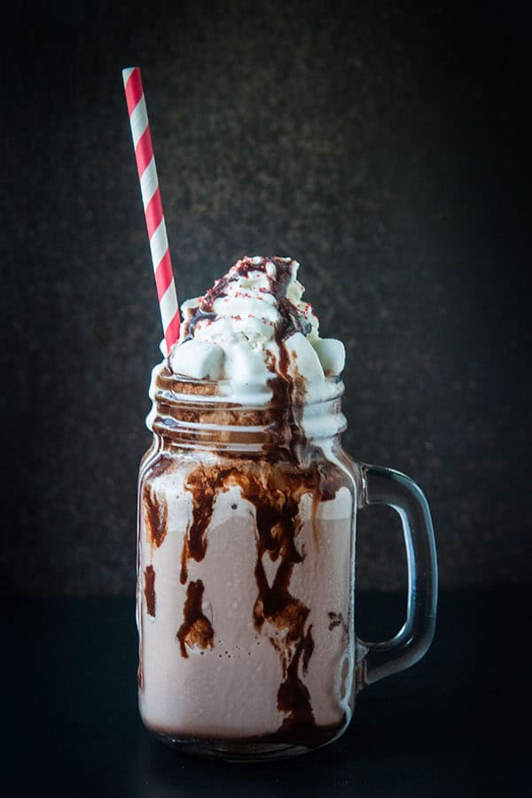 Frozen Hot Chocolate Floats