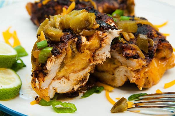Southwest Jalapeno Cheddar Stuffed Chicken