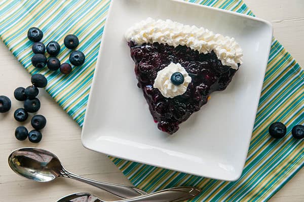 Stove Top No Bake Blueberry Pie