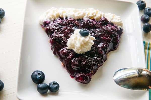 Stove Top No Bake Blueberry Pie