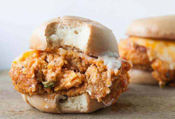 Stuffed Buffalo Chicken Burgers