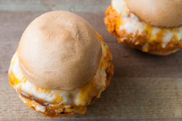 Stuffed Buffalo Chicken Burgers