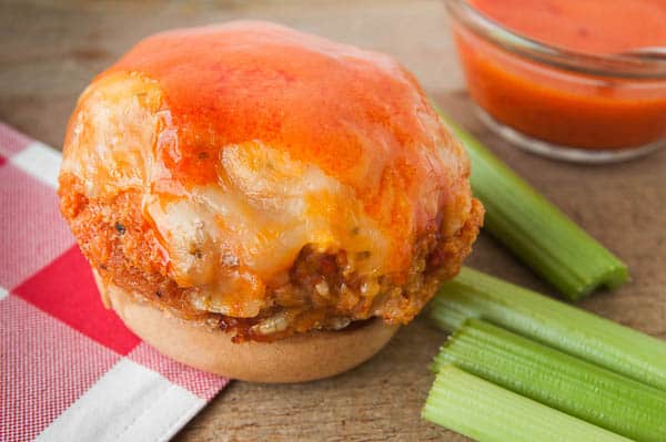 Stuffed Buffalo Chicken Burgers