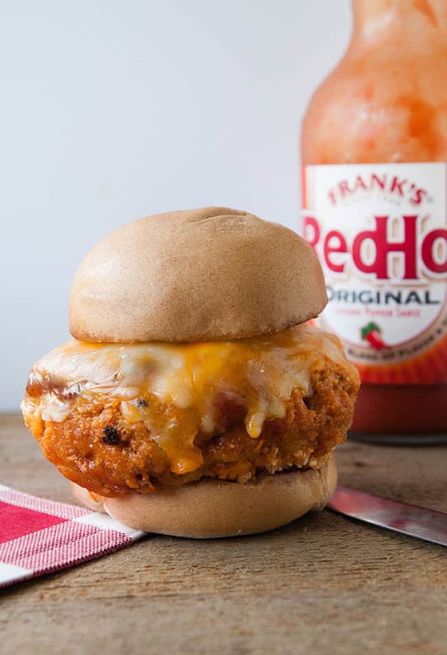 Stuffed Buffalo Chicken Burgers