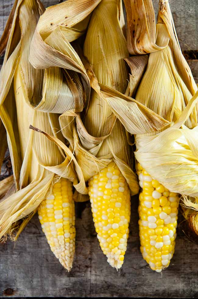 Roasting corn on the cob brings out its natural sweetness and means no shucking needed.