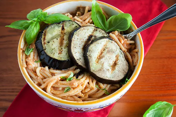 Easy Grilled Eggplant Rollatini Pasta