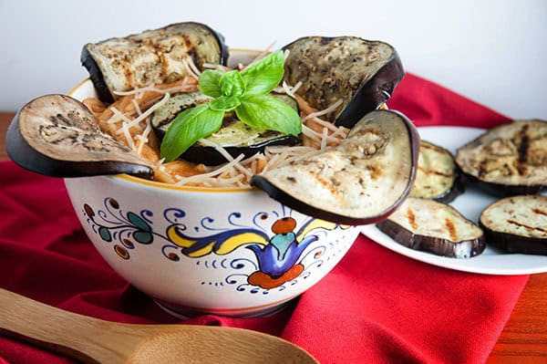 Easy Grilled Eggplant Rollatini Pasta