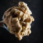 No Churn Pumpkin Ice Cream with Caramel Walnut Swirl