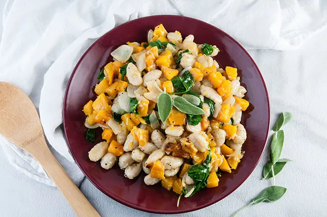 Brown Butter Gnocchi with Butternut Squash and Kale