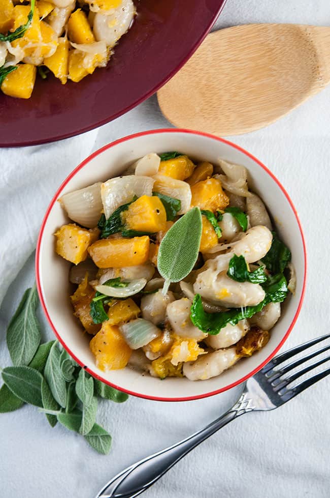 Brown Butter Gnocchi with Butternut Squash and Kale