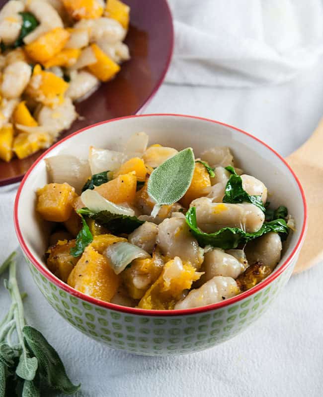 Brown Butter Gnocchi with Butternut Squash and Kale