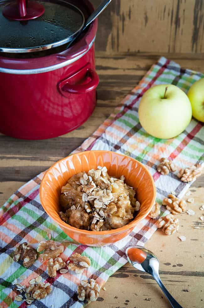 Crock Pot Apple Oatmeal