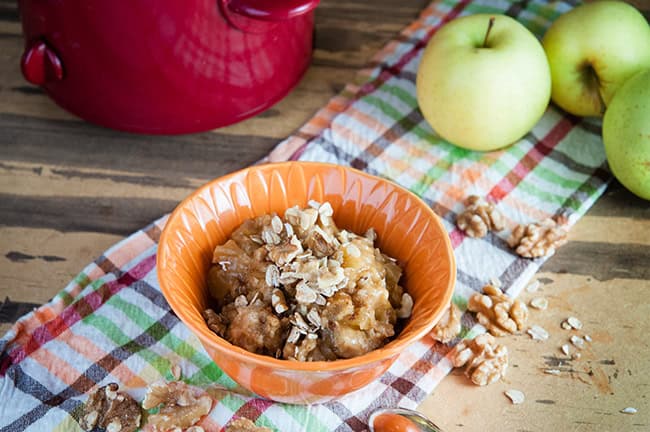 Crock Pot Apple Oatmeal