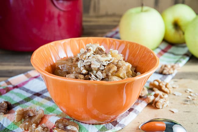 Crock Pot Apple Oatmeal