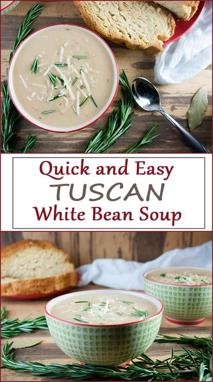 Easy Tuscan White Bean Soup - Seasoned Sprinkles