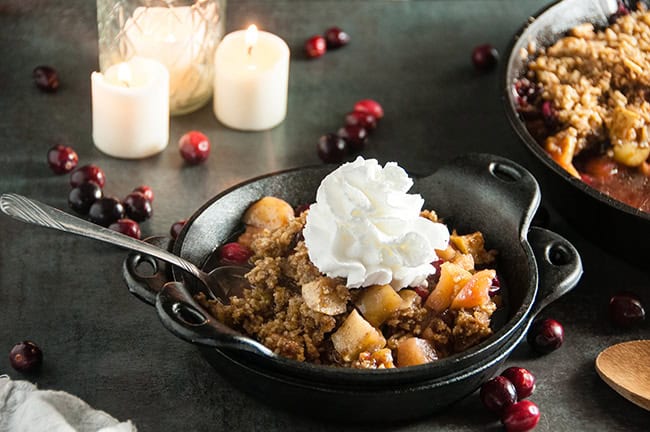 Gluten Free Cranberry Apple Crumble