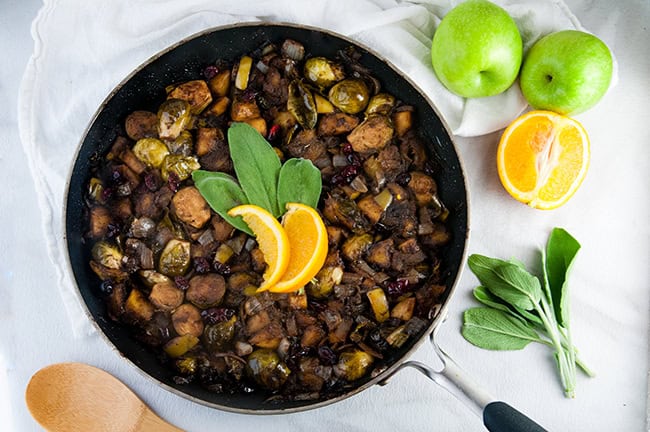 Orange Balsamic Fall Vegetable Skillet: Perfect for Thanksgiving or Christmas