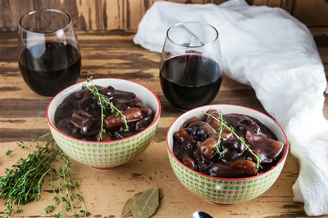 Crock Pot Beef Burgundy- a Rich and Delicious Slow Cooker Beef Stew