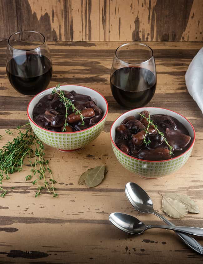Crock Pot Beef Burgundy- a Rich and Delicious Slow Cooker Beef Stew
