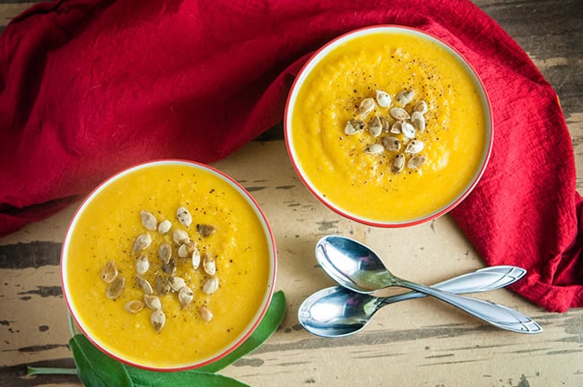 Easy Roasted Butternut Squash Soup