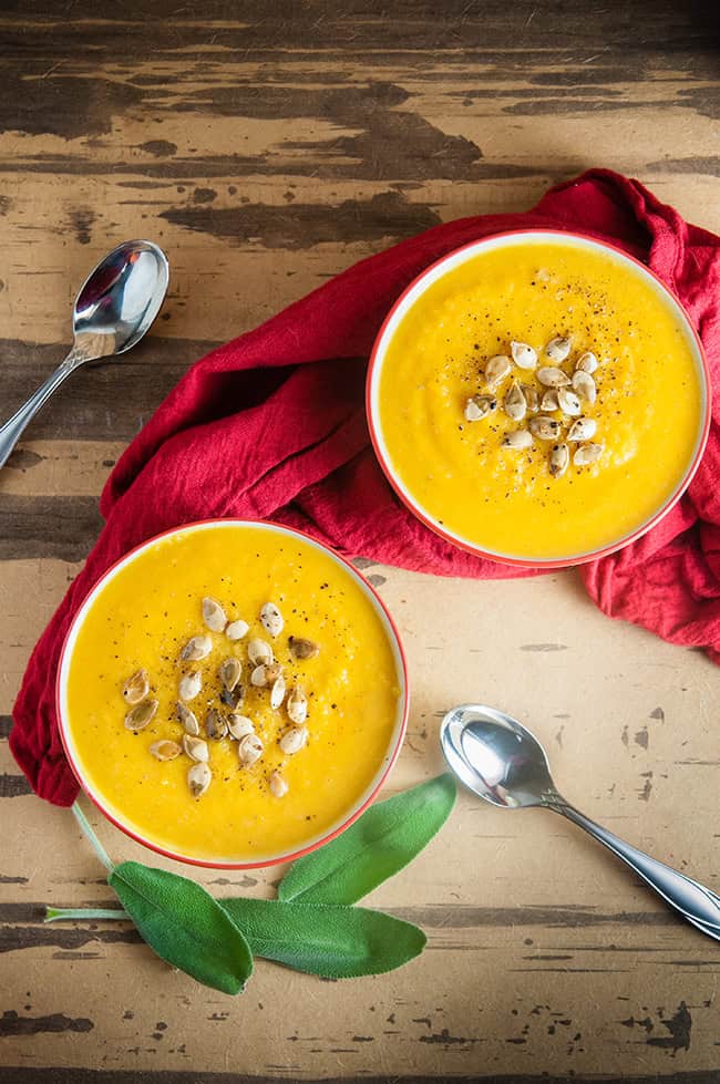 Easy Roasted Butternut Squash Soup