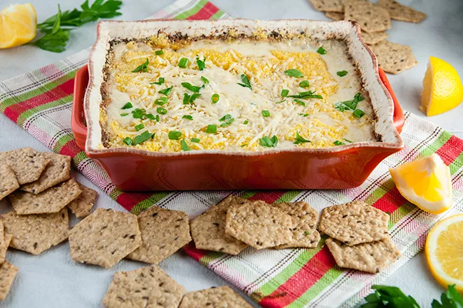 Cheesy Baked Crab Dip