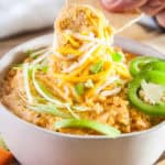 Crockpot Cheesy Buffalo Chicken Dip