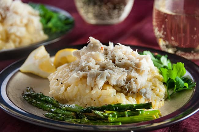 Crab Risotto with Asparagus - Seasoned Sprinkles