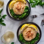 Shrimp Risotto with Garlicky Kale