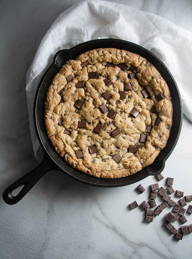 Skillet Chocolate Chip Cookie
