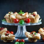 Puff Pastry Caprese Cups