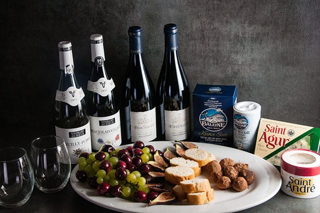 Easy French Entertaining: a loaded Cheese Plate with Sea Salt Chocolate Truffles