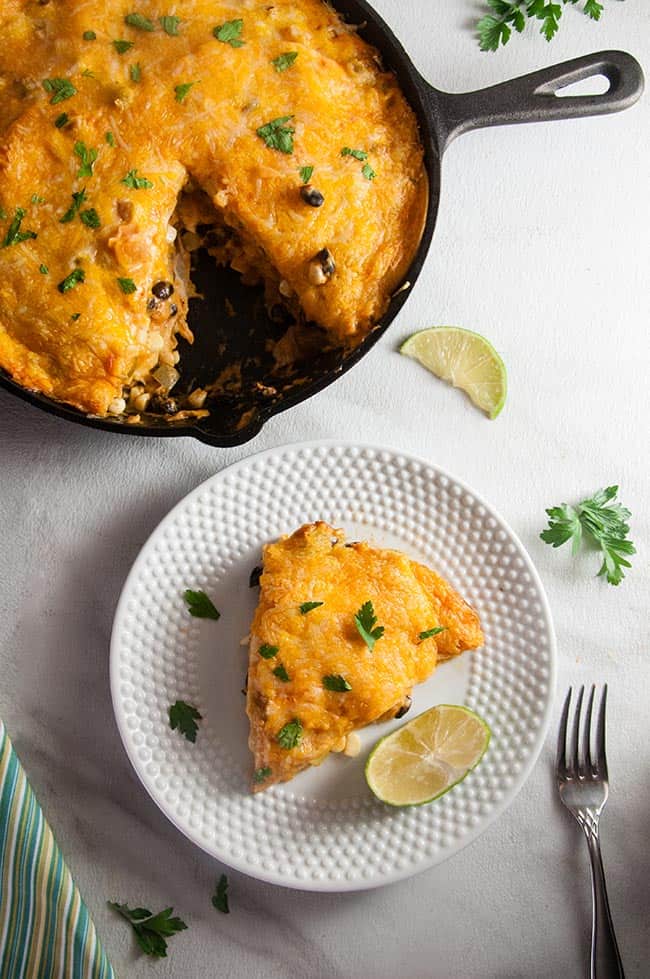 Shortcut Skillet Enchilada Lasagna