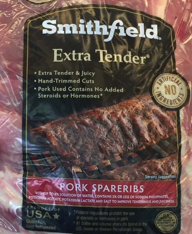 Look for Smithfield Extra Tender Pork Spareribs