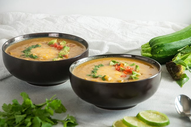 End of Summer Corn and Zucchini Chowder