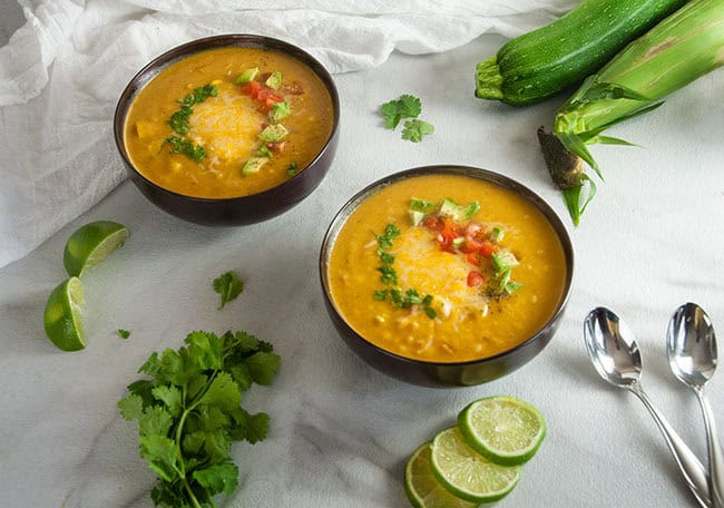End of Summer Corn and Zucchini Chowder