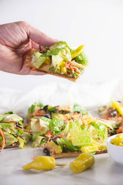 Italian Salad Flatbread Seasoned Sprinkles