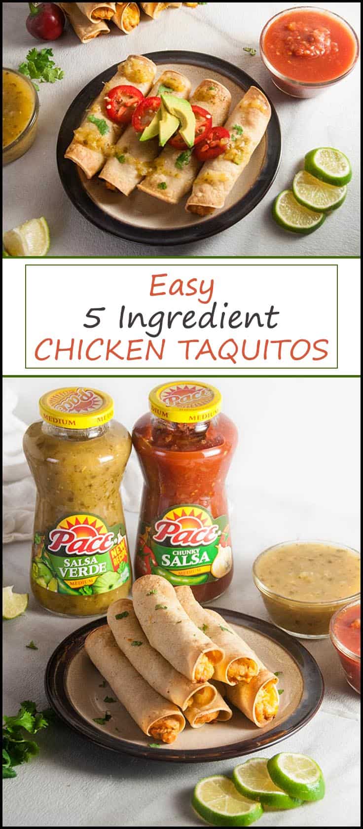 5 Ingredient Easy Chicken Taquitos (Baked Not Fried!) Seasoned Sprinkles