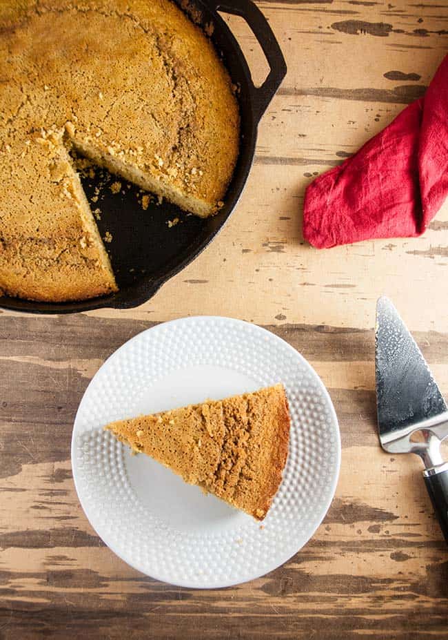 Maple Brown Butter Skillet Cornbread