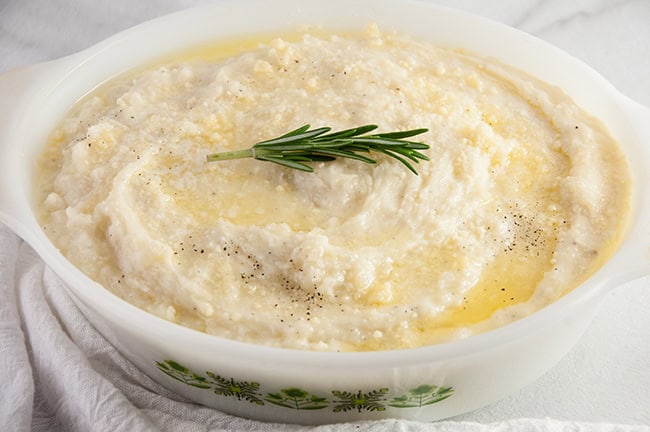 Mascarpone Mashed Potatoes with Rosemary Butter