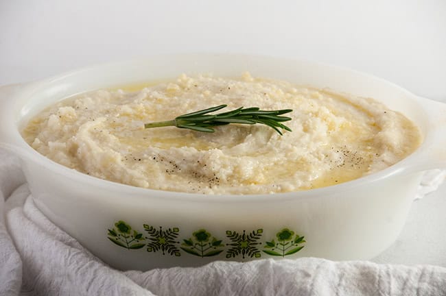 Mascarpone Mashed Potatoes with Rosemary Butter