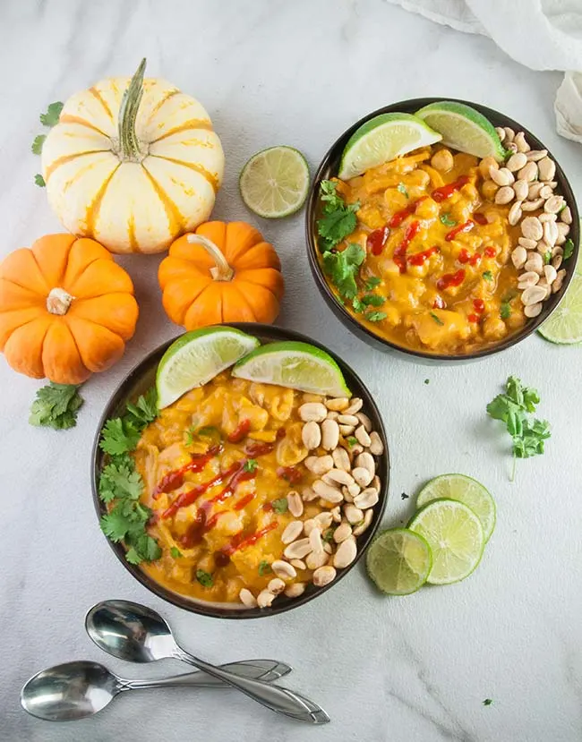 Thai Pumpkin Curry with Butternut Squash and Chickpeas