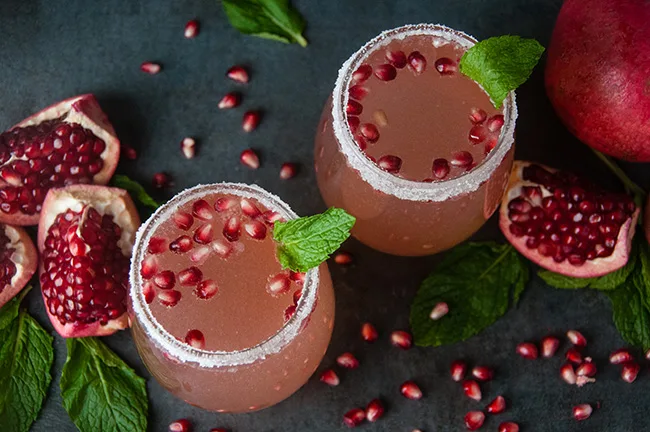 Pomegranate Rosé Spritzers