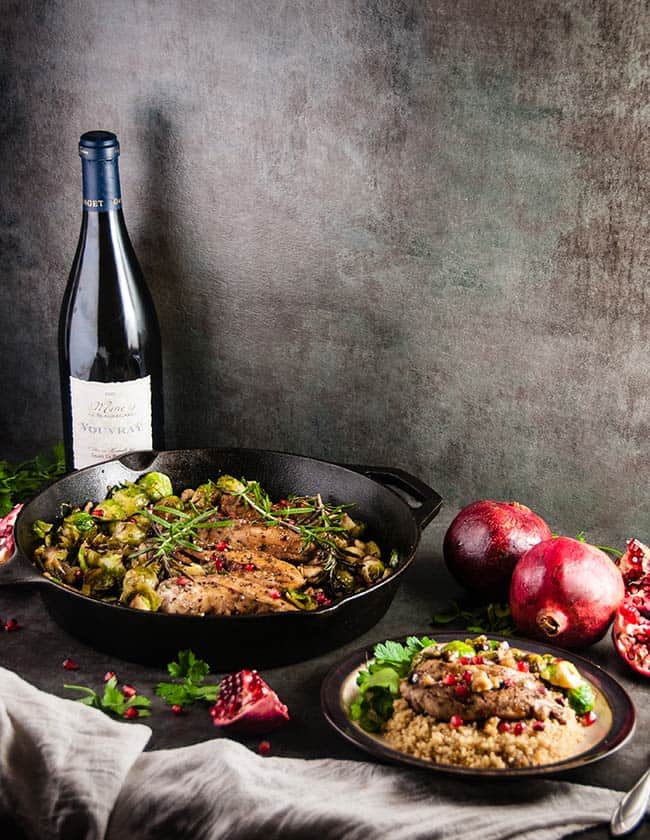 Balsamic Pomegranate Chicken Skillet