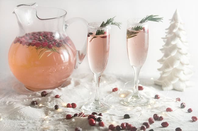 Chhamoagne Coctails For.christmas / Cranberry St Germain ...