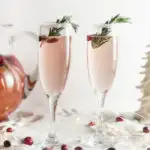 Christmas Cranberry Champagne Cocktails