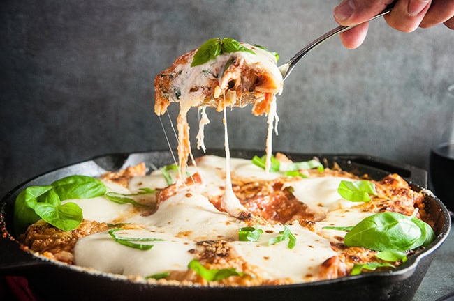 Three Cheese Skillet Ziti