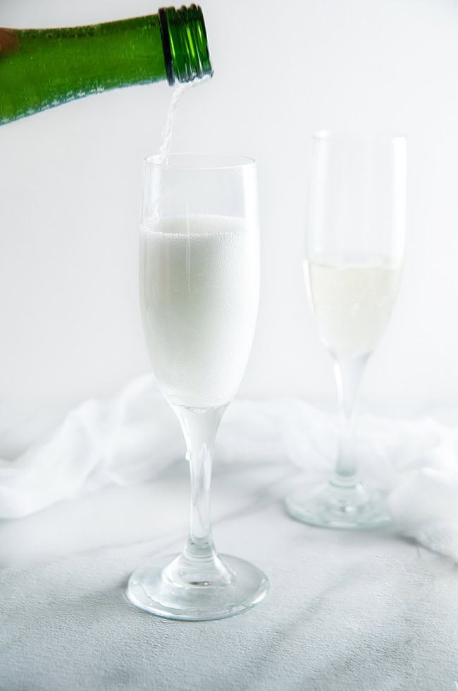 Pouring champagne